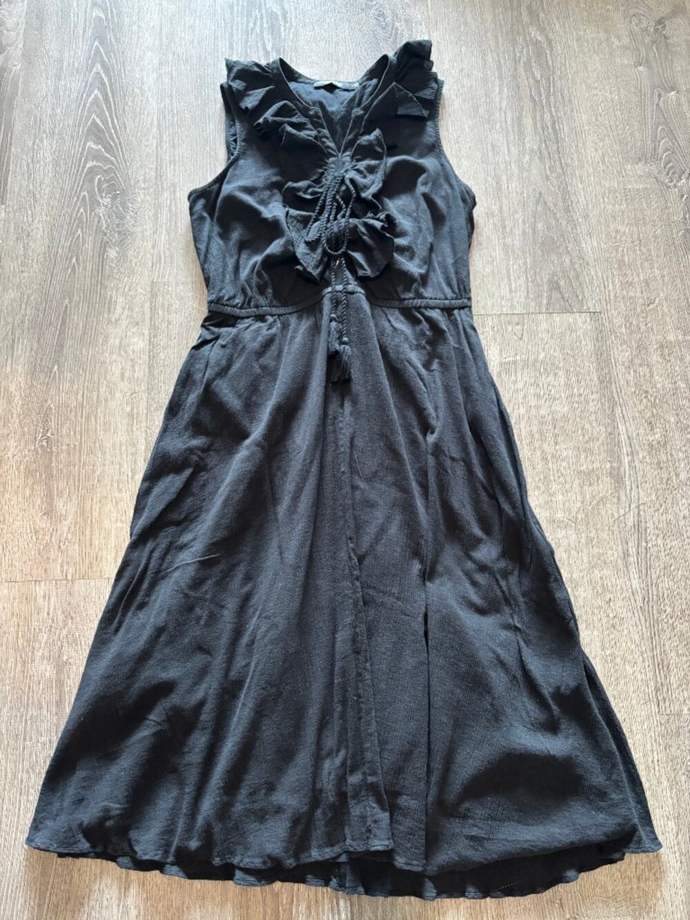 Ralph Lauren Black Ruffle dress US 10